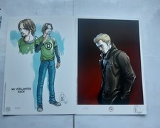 2 ex libris num et signé Crosa - Synchrone et Vigilantes  hobby folies  15x21 cm