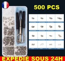 ✅ 500 Kit Réparation Lunettes Soleil Outils Vis Ecrous Coussin Réparer Optique