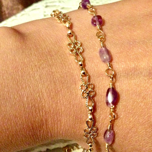 Plaqué lot 2 bracelet - or,,