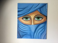 Tableau « Regard d orient » peintures a l huiles