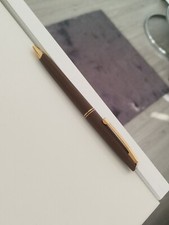 Stylo Waterman Concorde Marron et Attributs P. Or Ballpoint Pen Goldplated Trim