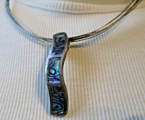 Collier fil acier rangs - acier, 8