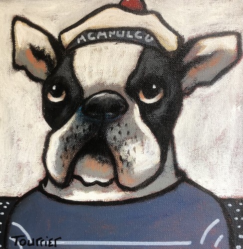 Tableau portrait chien marin - chien,