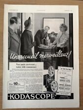 Publicité ad 1938 Kodascope