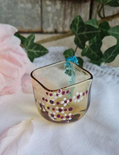 Ancien petit verre emaille - petit,