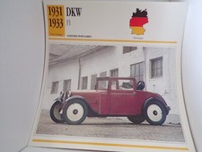 FICHE carte CARD voiture car