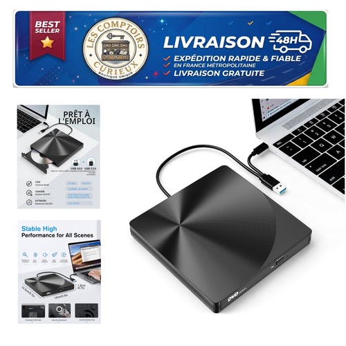 Lecteur dvd externe - dvd, usb