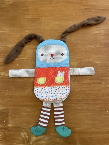 Doudou livre tissus lapin - doudou,