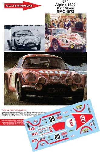 Decals ref 0574 alpine - decals,