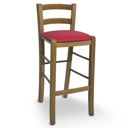 Tabouret bois noyer clair - bois,