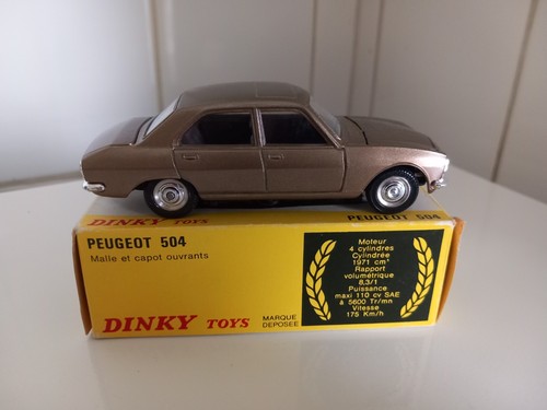 Dinky toys peugeot 504 - +, boite