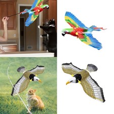 Jouet de chat interactif d'oiseau de simulation accompagnent l'exercice
