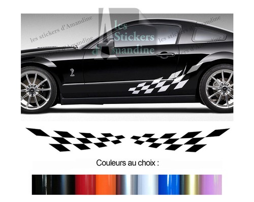 Bandes damiers pour ford - 2,