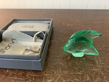 Poisson vert clair en cristal Lalique