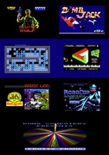 AMSTRAD CPC DISC 7 jeux  Opération Wolf Bomb Jack  Fruity Frank Boulder Dash ect