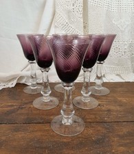 6 Verres à pied en verre
