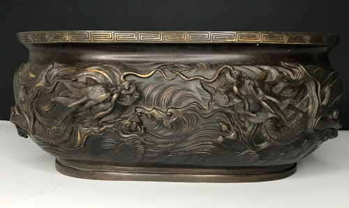 Grand vase dragon eau style - grand,