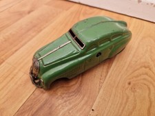 Vintage Fer Blanc 1940'S Schuco 1250 Vert Voiture Jouet Fabriqué en Allemagne