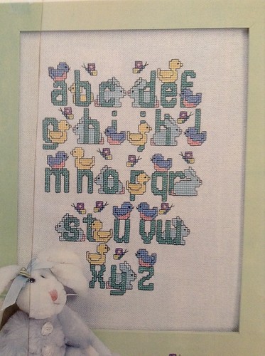 Baby sampler counted cross - baby,