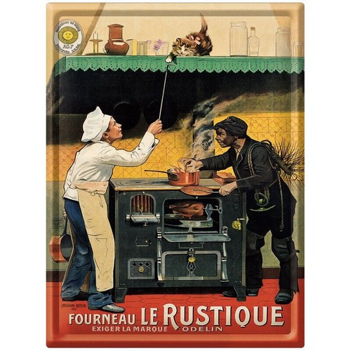 Grande plaque métal - , vintage
