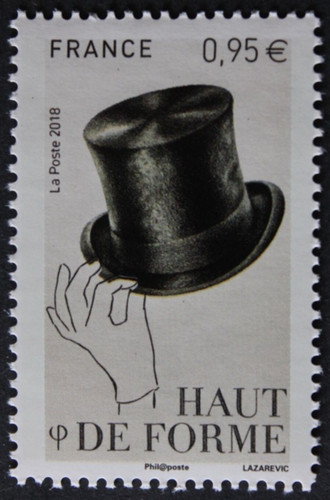 Timbre france chapeau - france, haut
