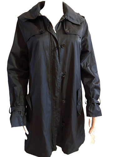 Caroll trench noir capuche - noir,