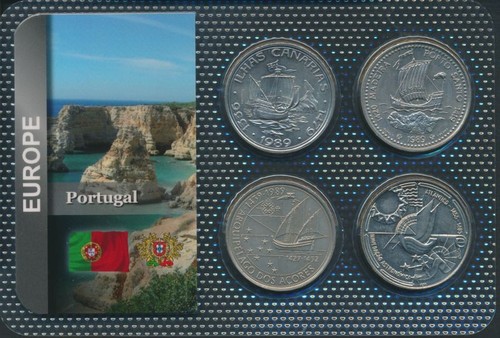 Pièces portugal fleur coin - fleur, de