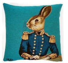 HOUSSE  COUSSIN TAPISSERIE LAPIN BARON D EMPIRE DÉCORATIF 