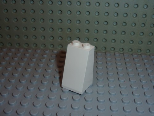 Lego white slope - brick, ref