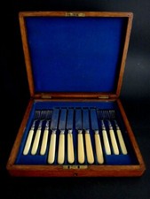 Coffret acajou 6 fourchettes