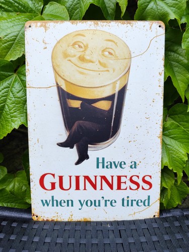 Plaque métal bière guinness - métal,