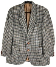 Veste Blazer En Laine Tissée