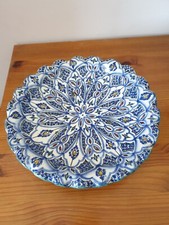Plat art Marocain céramique signé SAFI 29 cm