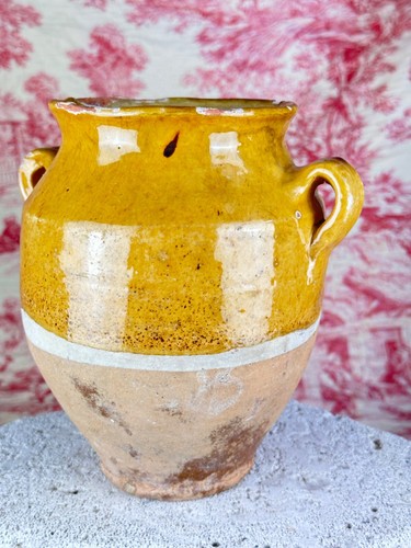 Ancien pot confit terre - ancien,