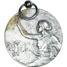 France, Médaille, Concours de Musique, Kinsburger, SS, bronze argenté