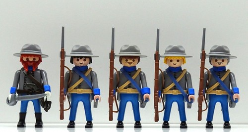 Soldat sudistes gris bleu - soldat,