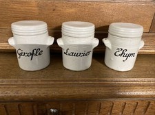 3 pots a epices gres pot