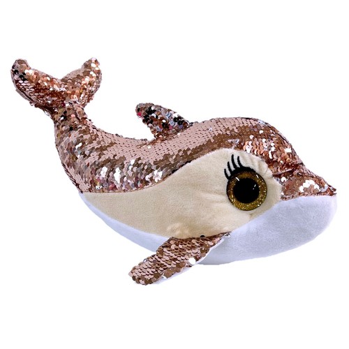 Delfin 40cm peluche paillettes - delfin,