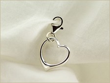 Pendentif charm breloque coeur
