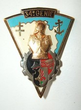 INSIGNE 34° REGIMENT DU GENIE - Delsart
