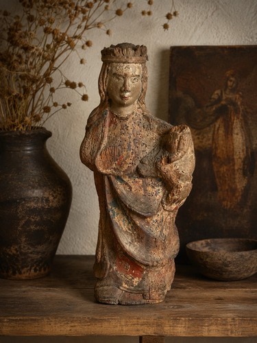 Medieval gothic virgin child - virgin,