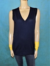 pull col en V sans manches