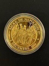 Monnaie De Paris Sacre De Napoléon Bonaparte Plaqué Or