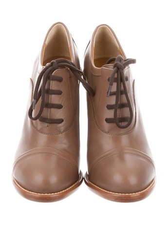 Leather booties brown - brown, chloe