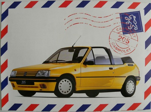 Brochure peugeot 205 cabriolet - 205,