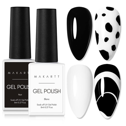 Gel vernis ongles - ongles, noir