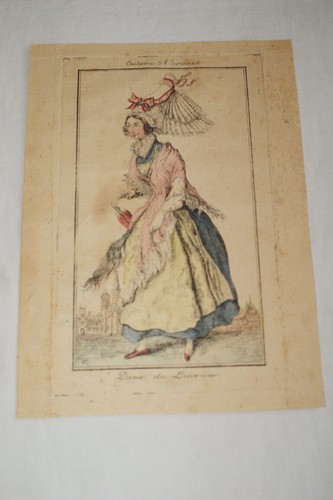 Costume normand gravure - normand,
