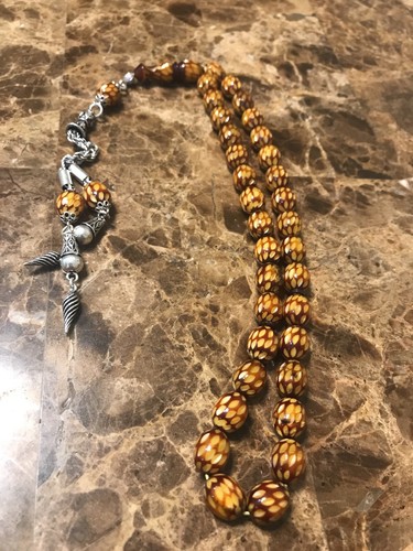 Baltic amber misbaha - amber,