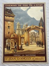 Rare Affiche originale St Jean