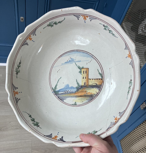 Ancien saladier jatte faience - saladier,